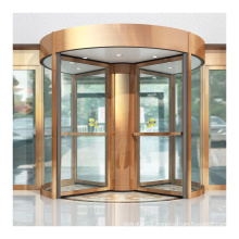16 years factory outlet 4 wing glass automatic revolving door with 99% safety